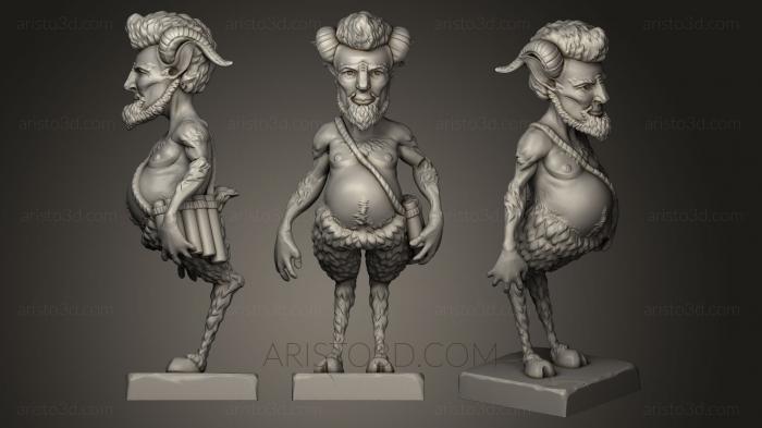 Figurines heroes, monsters and demons (STKM_0320) 3D model for CNC machine